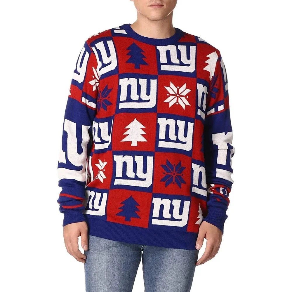 NEW FOCO NFL Men's New York Giants Ugly Sweater Size Large - Picture 1 of 4